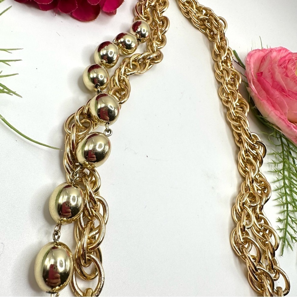 NEW⚜️Chunky Golden Lightweight Chain Necklace - Picture 3 of 4